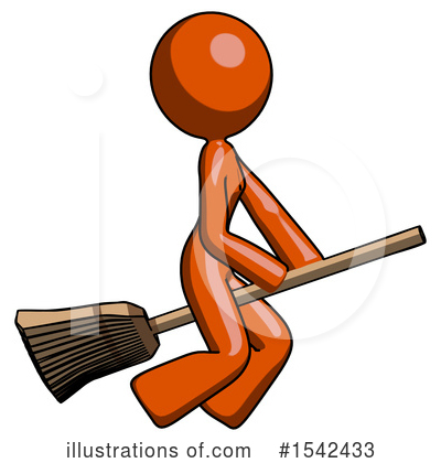 Royalty-Free (RF) Orange Design Mascot Clipart Illustration by Leo Blanchette - Stock Sample #1542433