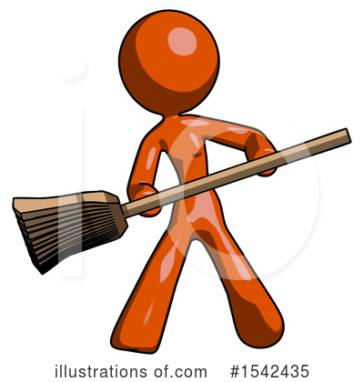 Royalty-Free (RF) Orange Design Mascot Clipart Illustration by Leo Blanchette - Stock Sample #1542435