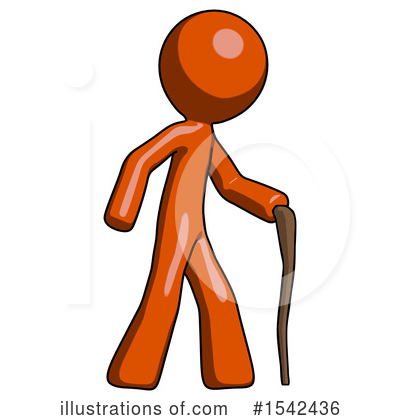 Royalty-Free (RF) Orange Design Mascot Clipart Illustration by Leo Blanchette - Stock Sample #1542436