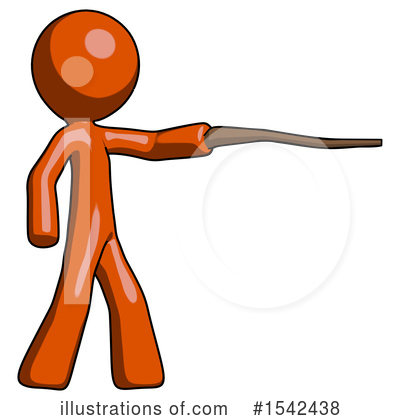 Royalty-Free (RF) Orange Design Mascot Clipart Illustration by Leo Blanchette - Stock Sample #1542438