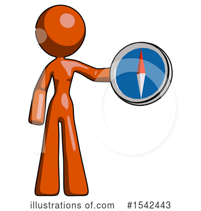 Royalty-Free (RF) Orange Design Mascot Clipart Illustration by Leo Blanchette - Stock Sample #1542443