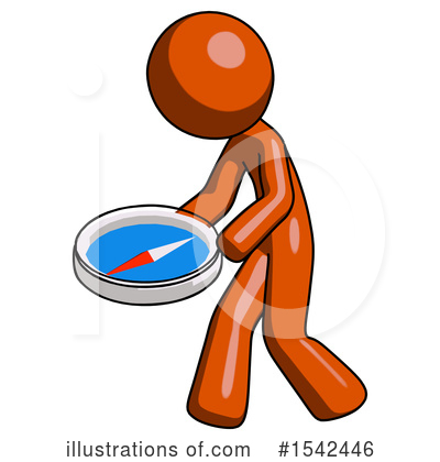 Royalty-Free (RF) Orange Design Mascot Clipart Illustration by Leo Blanchette - Stock Sample #1542446