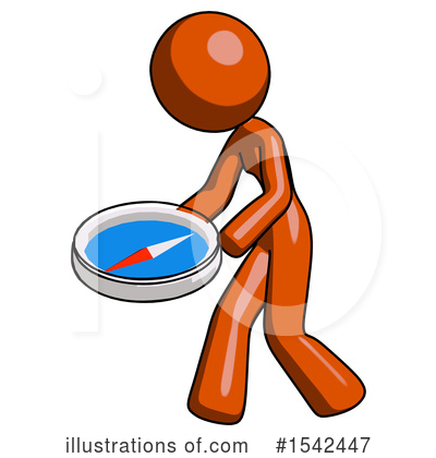 Royalty-Free (RF) Orange Design Mascot Clipart Illustration by Leo Blanchette - Stock Sample #1542447