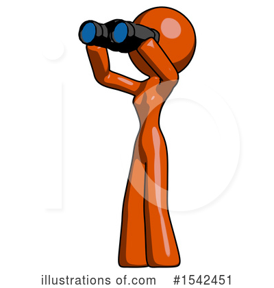 Royalty-Free (RF) Orange Design Mascot Clipart Illustration by Leo Blanchette - Stock Sample #1542451