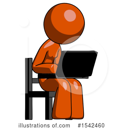 Royalty-Free (RF) Orange Design Mascot Clipart Illustration by Leo Blanchette - Stock Sample #1542460