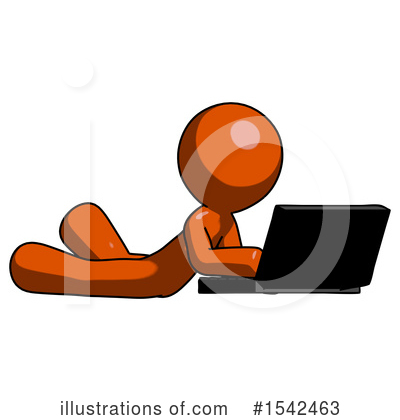 Royalty-Free (RF) Orange Design Mascot Clipart Illustration by Leo Blanchette - Stock Sample #1542463