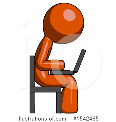Royalty-Free (RF) Orange Design Mascot Clipart Illustration by Leo Blanchette - Stock Sample #1542465