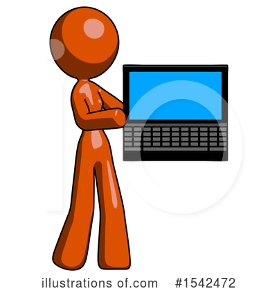 Royalty-Free (RF) Orange Design Mascot Clipart Illustration by Leo Blanchette - Stock Sample #1542472