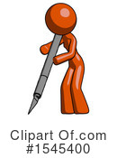 Orange Design Mascot Clipart #1545400 by Leo Blanchette