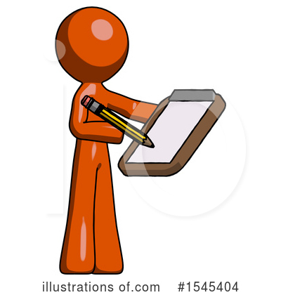 Royalty-Free (RF) Orange Design Mascot Clipart Illustration by Leo Blanchette - Stock Sample #1545404