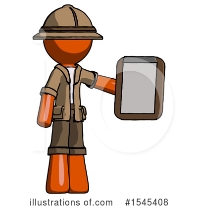 Royalty-Free (RF) Orange Design Mascot Clipart Illustration by Leo Blanchette - Stock Sample #1545408