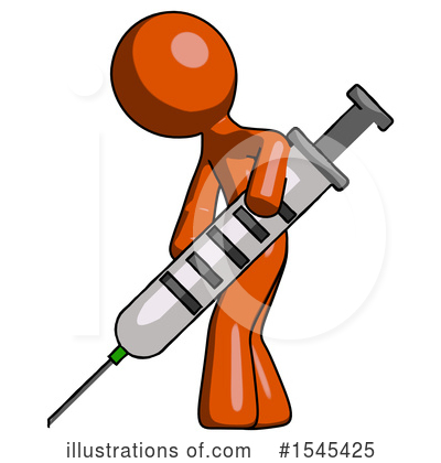Royalty-Free (RF) Orange Design Mascot Clipart Illustration by Leo Blanchette - Stock Sample #1545425