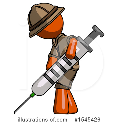 Royalty-Free (RF) Orange Design Mascot Clipart Illustration by Leo Blanchette - Stock Sample #1545426