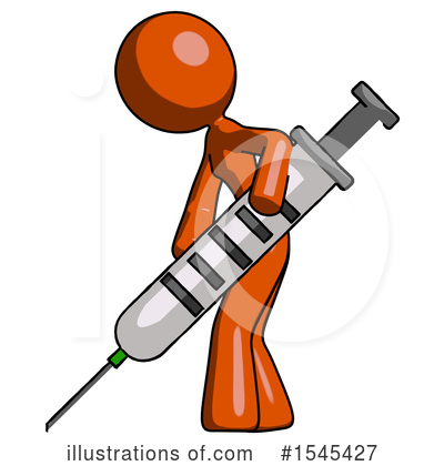 Royalty-Free (RF) Orange Design Mascot Clipart Illustration by Leo Blanchette - Stock Sample #1545427