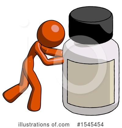 Royalty-Free (RF) Orange Design Mascot Clipart Illustration by Leo Blanchette - Stock Sample #1545454
