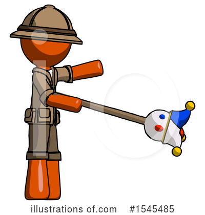 Royalty-Free (RF) Orange Design Mascot Clipart Illustration by Leo Blanchette - Stock Sample #1545485
