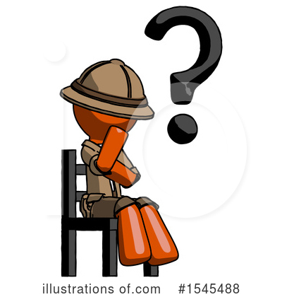 Royalty-Free (RF) Orange Design Mascot Clipart Illustration by Leo Blanchette - Stock Sample #1545488