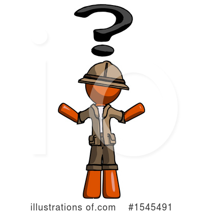 Royalty-Free (RF) Orange Design Mascot Clipart Illustration by Leo Blanchette - Stock Sample #1545491