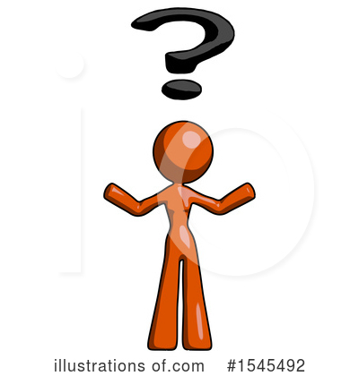 Royalty-Free (RF) Orange Design Mascot Clipart Illustration by Leo Blanchette - Stock Sample #1545492