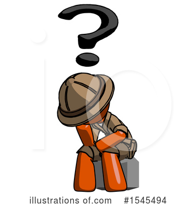 Royalty-Free (RF) Orange Design Mascot Clipart Illustration by Leo Blanchette - Stock Sample #1545494