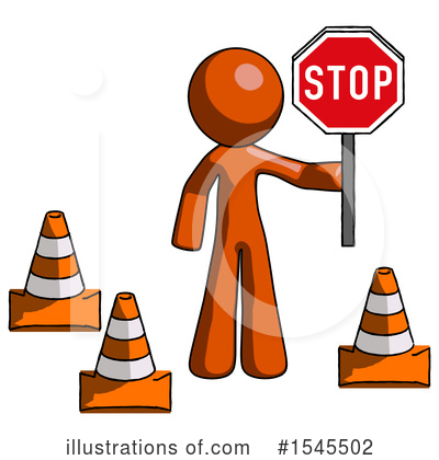 Royalty-Free (RF) Orange Design Mascot Clipart Illustration by Leo Blanchette - Stock Sample #1545502