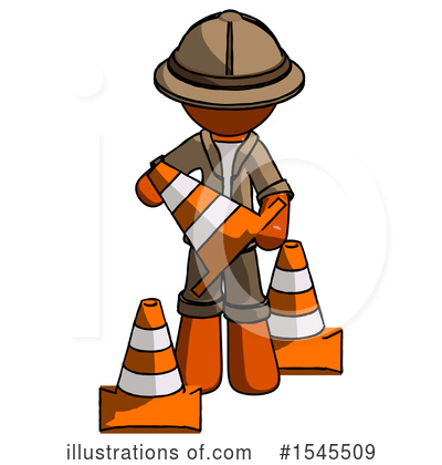 Royalty-Free (RF) Orange Design Mascot Clipart Illustration by Leo Blanchette - Stock Sample #1545509