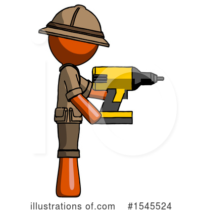 Royalty-Free (RF) Orange Design Mascot Clipart Illustration by Leo Blanchette - Stock Sample #1545524