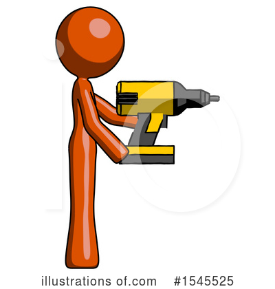 Royalty-Free (RF) Orange Design Mascot Clipart Illustration by Leo Blanchette - Stock Sample #1545525
