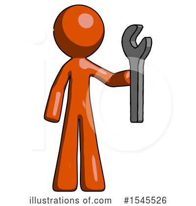 Royalty-Free (RF) Orange Design Mascot Clipart Illustration by Leo Blanchette - Stock Sample #1545526