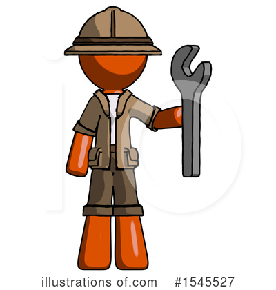 Royalty-Free (RF) Orange Design Mascot Clipart Illustration by Leo Blanchette - Stock Sample #1545527