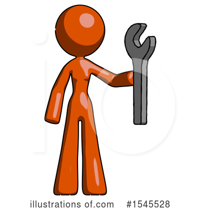 Royalty-Free (RF) Orange Design Mascot Clipart Illustration by Leo Blanchette - Stock Sample #1545528