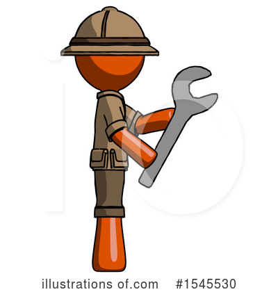 Royalty-Free (RF) Orange Design Mascot Clipart Illustration by Leo Blanchette - Stock Sample #1545530