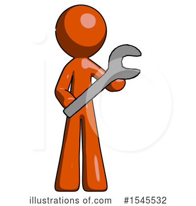 Royalty-Free (RF) Orange Design Mascot Clipart Illustration by Leo Blanchette - Stock Sample #1545532
