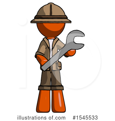 Royalty-Free (RF) Orange Design Mascot Clipart Illustration by Leo Blanchette - Stock Sample #1545533