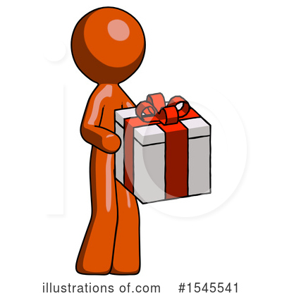 Royalty-Free (RF) Orange Design Mascot Clipart Illustration by Leo Blanchette - Stock Sample #1545541