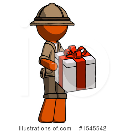 Royalty-Free (RF) Orange Design Mascot Clipart Illustration by Leo Blanchette - Stock Sample #1545542