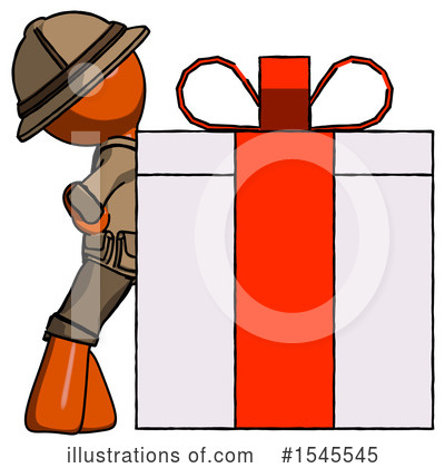 Royalty-Free (RF) Orange Design Mascot Clipart Illustration by Leo Blanchette - Stock Sample #1545545