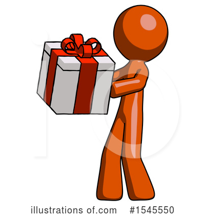 Royalty-Free (RF) Orange Design Mascot Clipart Illustration by Leo Blanchette - Stock Sample #1545550