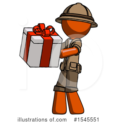 Royalty-Free (RF) Orange Design Mascot Clipart Illustration by Leo Blanchette - Stock Sample #1545551