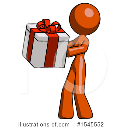 Royalty-Free (RF) Orange Design Mascot Clipart Illustration by Leo Blanchette - Stock Sample #1545552