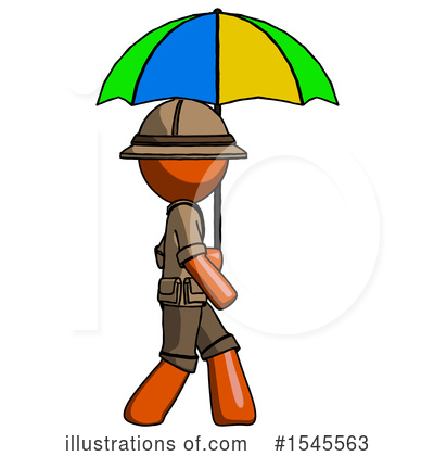 Royalty-Free (RF) Orange Design Mascot Clipart Illustration by Leo Blanchette - Stock Sample #1545563