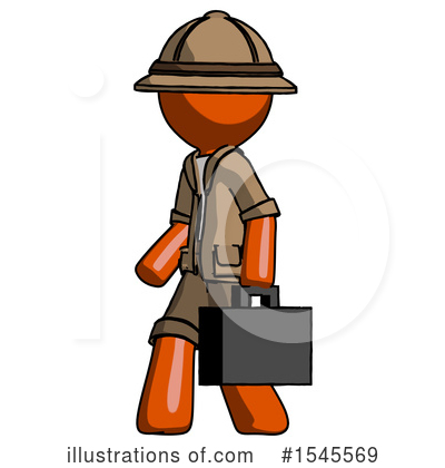 Royalty-Free (RF) Orange Design Mascot Clipart Illustration by Leo Blanchette - Stock Sample #1545569