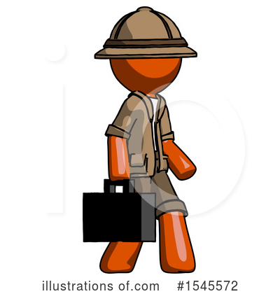 Royalty-Free (RF) Orange Design Mascot Clipart Illustration by Leo Blanchette - Stock Sample #1545572