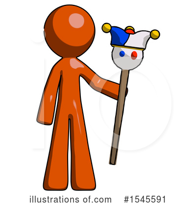 Royalty-Free (RF) Orange Design Mascot Clipart Illustration by Leo Blanchette - Stock Sample #1545591