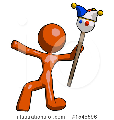 Royalty-Free (RF) Orange Design Mascot Clipart Illustration by Leo Blanchette - Stock Sample #1545596