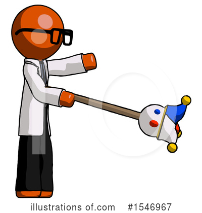 Royalty-Free (RF) Orange Design Mascot Clipart Illustration by Leo Blanchette - Stock Sample #1546967