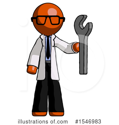 Royalty-Free (RF) Orange Design Mascot Clipart Illustration by Leo Blanchette - Stock Sample #1546983