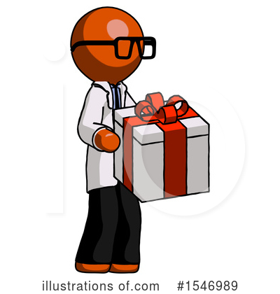 Royalty-Free (RF) Orange Design Mascot Clipart Illustration by Leo Blanchette - Stock Sample #1546989