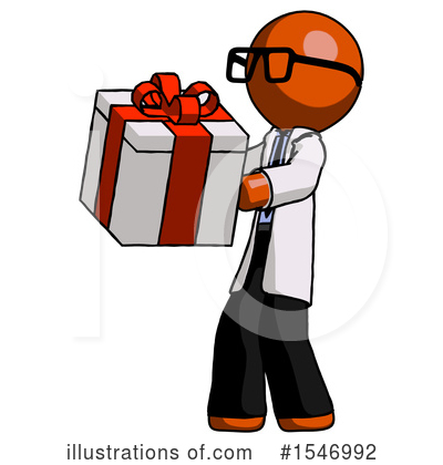Royalty-Free (RF) Orange Design Mascot Clipart Illustration by Leo Blanchette - Stock Sample #1546992