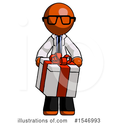 Royalty-Free (RF) Orange Design Mascot Clipart Illustration by Leo Blanchette - Stock Sample #1546993